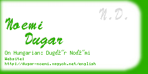 noemi dugar business card